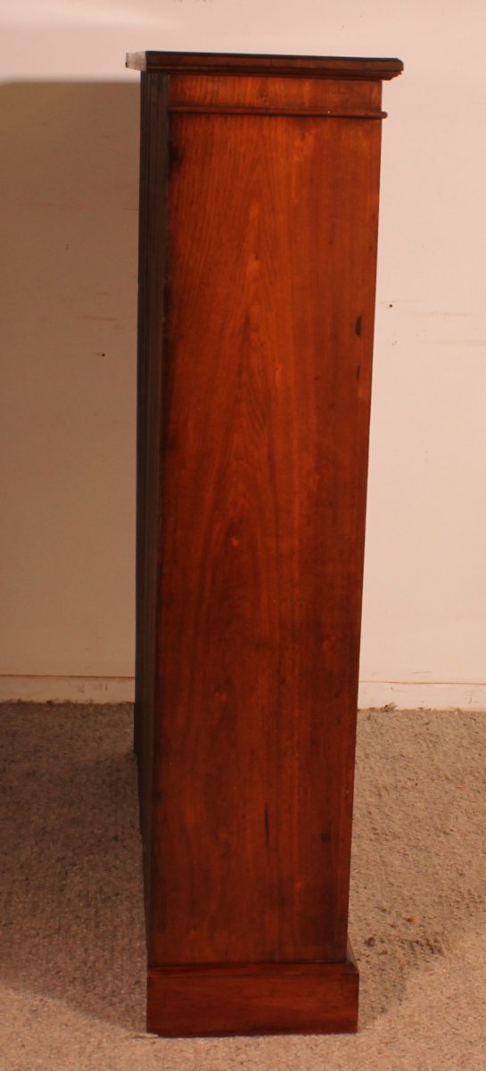 A Fine English Mahogany Open Bookcase-19° Century-photo-4