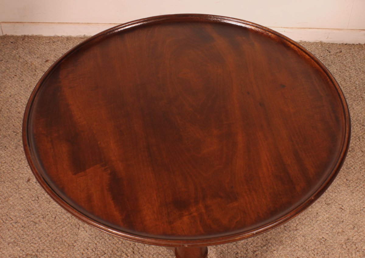 Small Tripod Table Called Tea Table In Mahogany -18° Century-photo-1