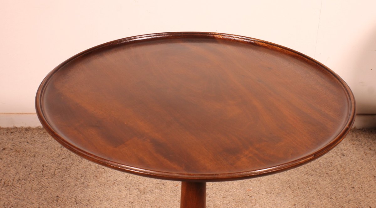 Small Tripod Table Called Tea Table In Mahogany -18° Century-photo-2