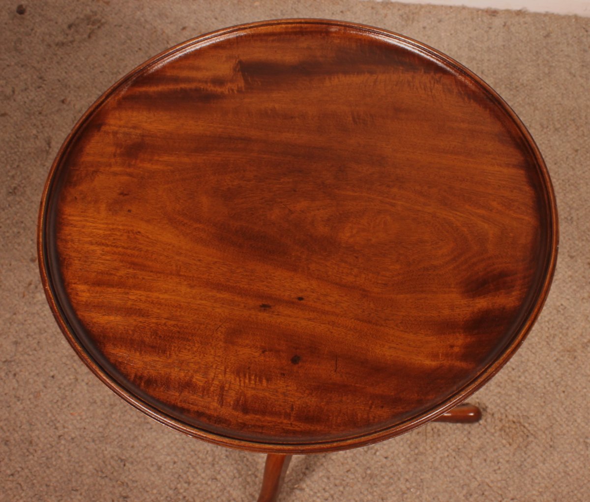 Small Tripod Table Called Tea Table In Mahogany -18° Century-photo-4
