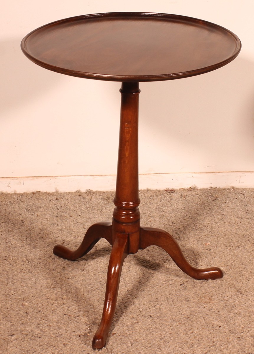 Small Tripod Table Called Tea Table In Mahogany -18° Century