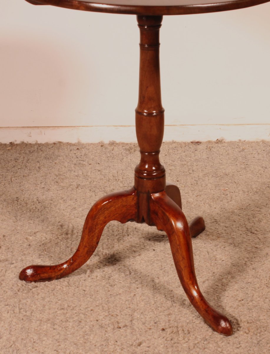 Mahogany Tea Table, Early 19th Century-photo-1