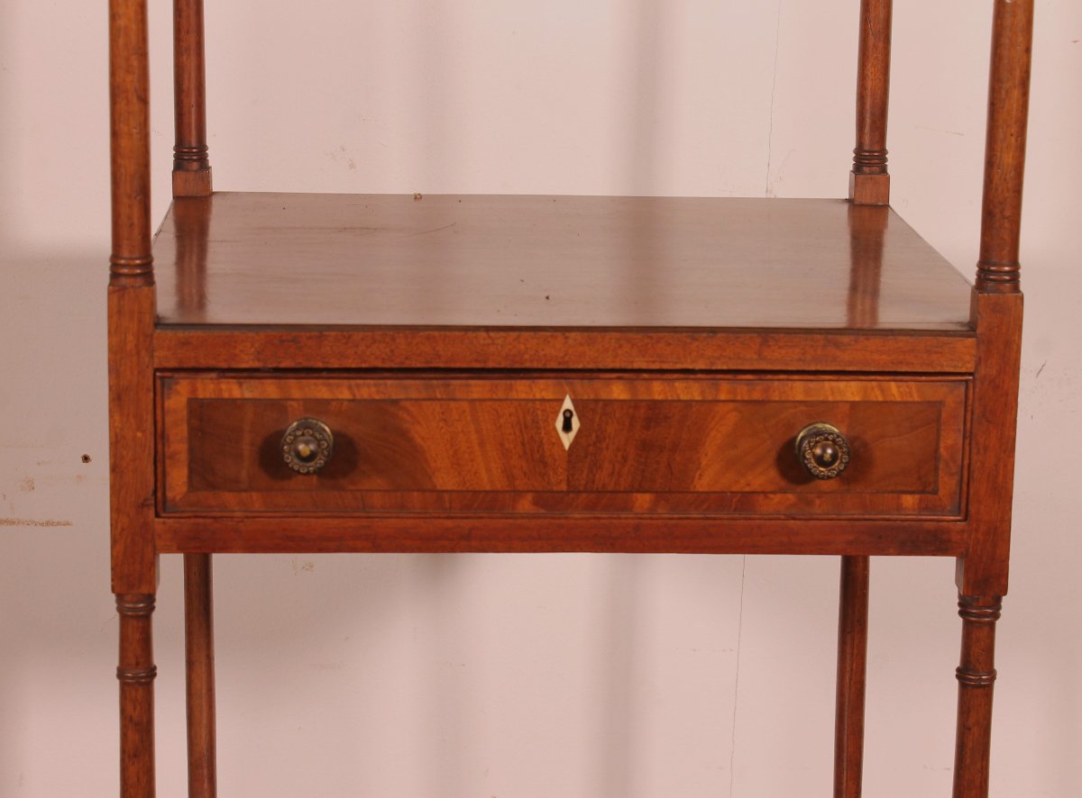 Whatnot Shelf In Mahogany Circa 1800 George III Period-photo-1