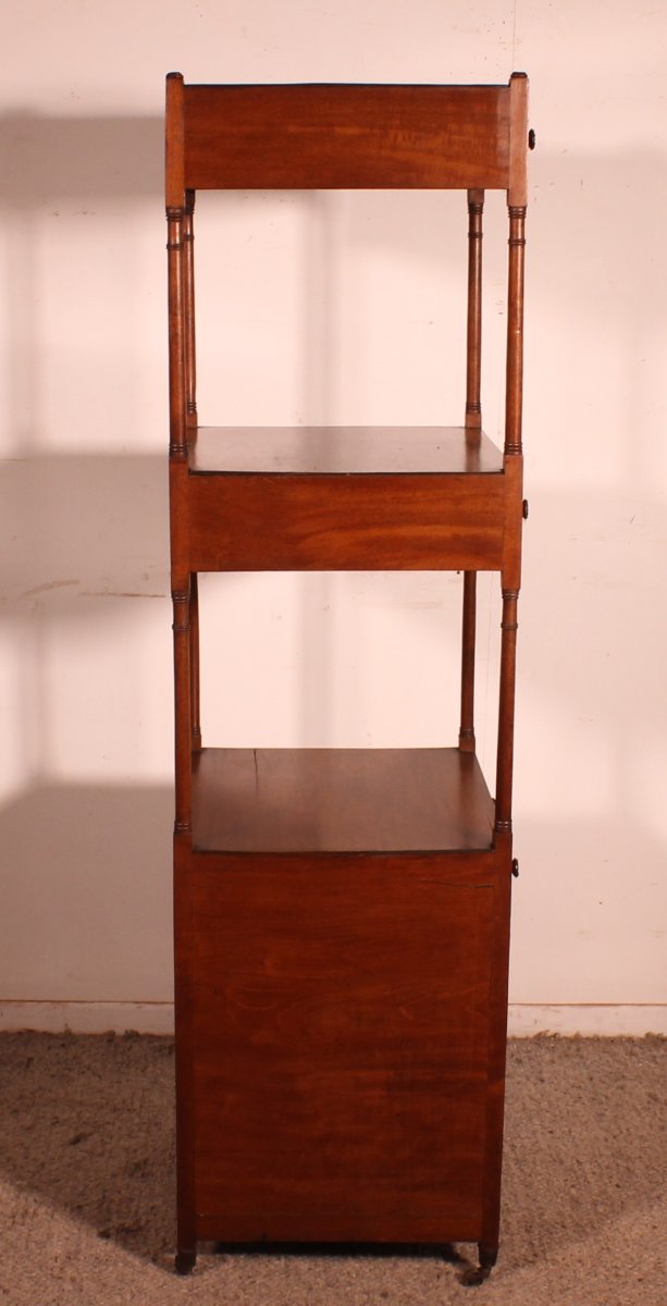 Whatnot Shelf In Mahogany Circa 1800 George III Period-photo-5