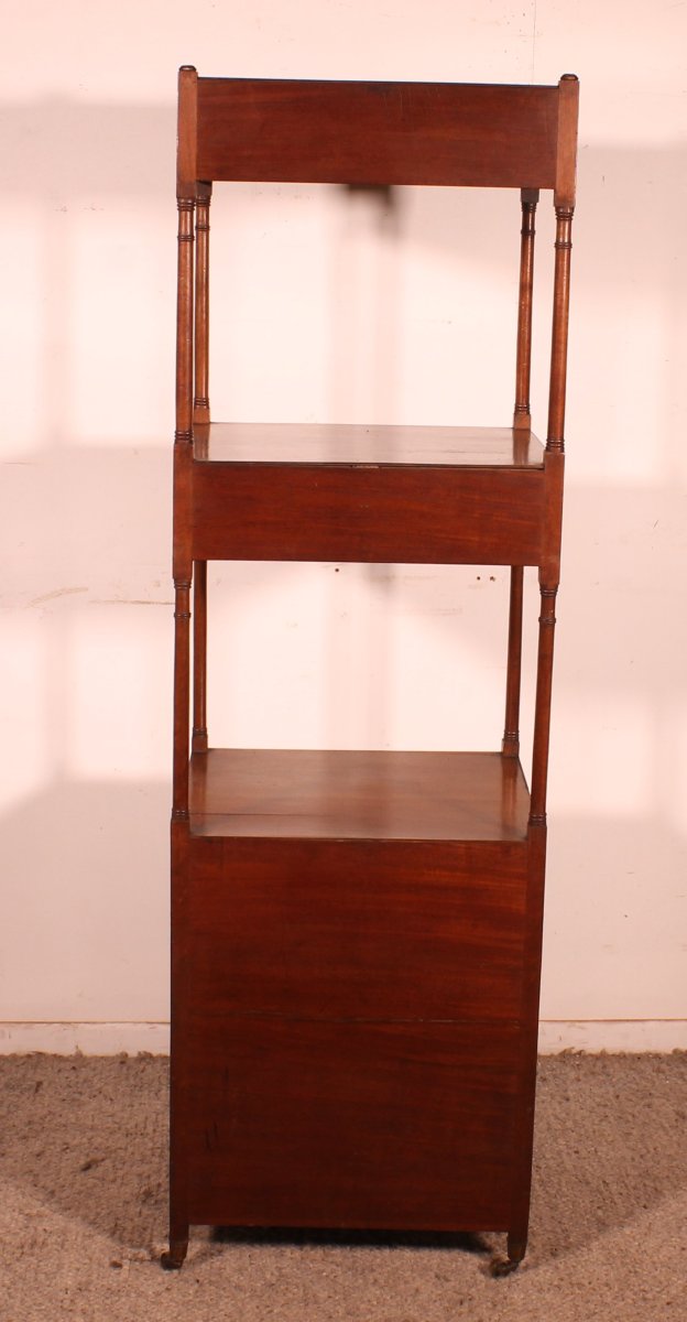 Whatnot Shelf In Mahogany Circa 1800 George III Period-photo-6