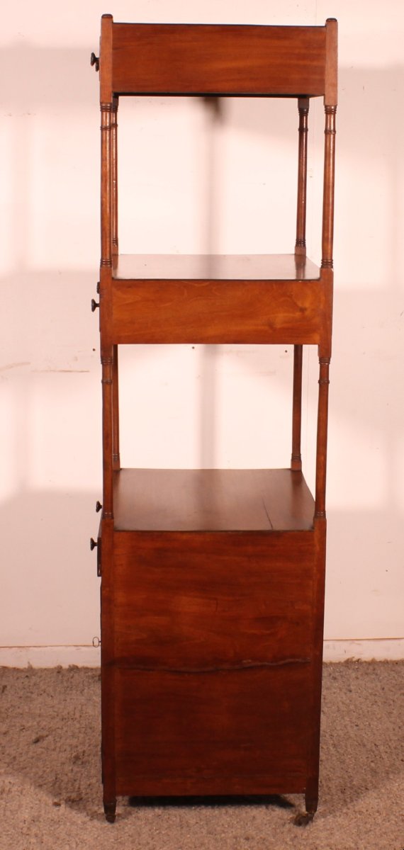 Whatnot Shelf In Mahogany Circa 1800 George III Period-photo-7
