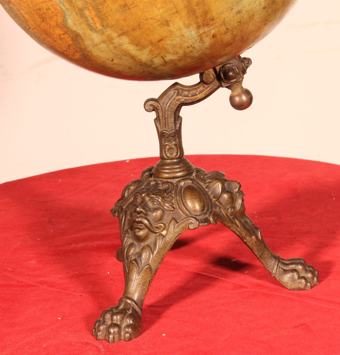 Globe terreste par Lebègue - 19° siècle-photo-2