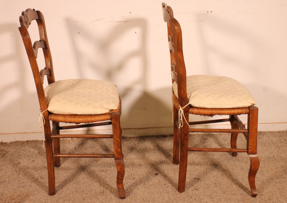 2 Oak Chairs Circa 1900-photo-1