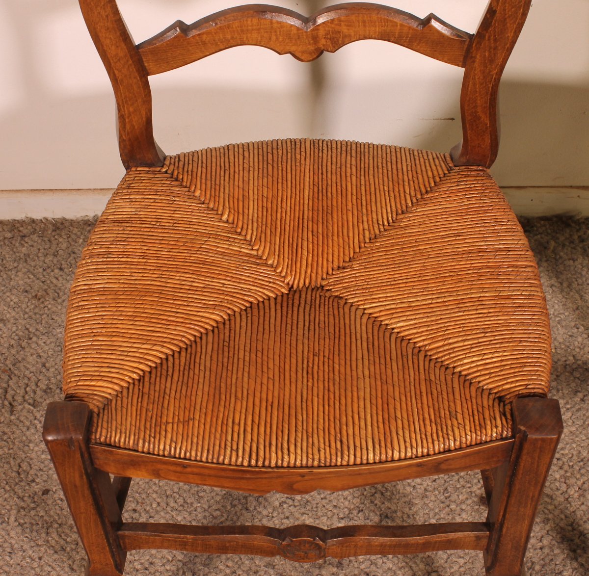2 Oak Chairs Circa 1900-photo-4