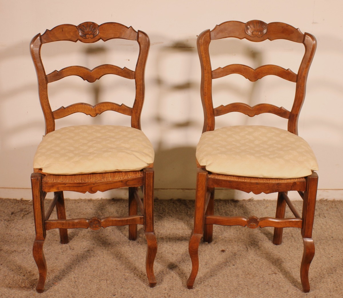 2 Oak Chairs Circa 1900
