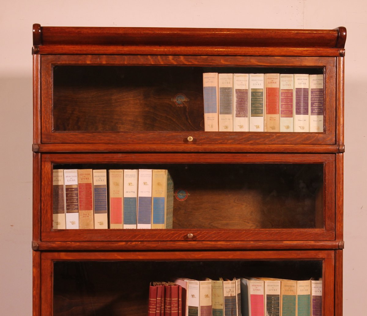 Bibliothèque Globe Wernicke En chêne De 4 éléments avec tiroirs-photo-1
