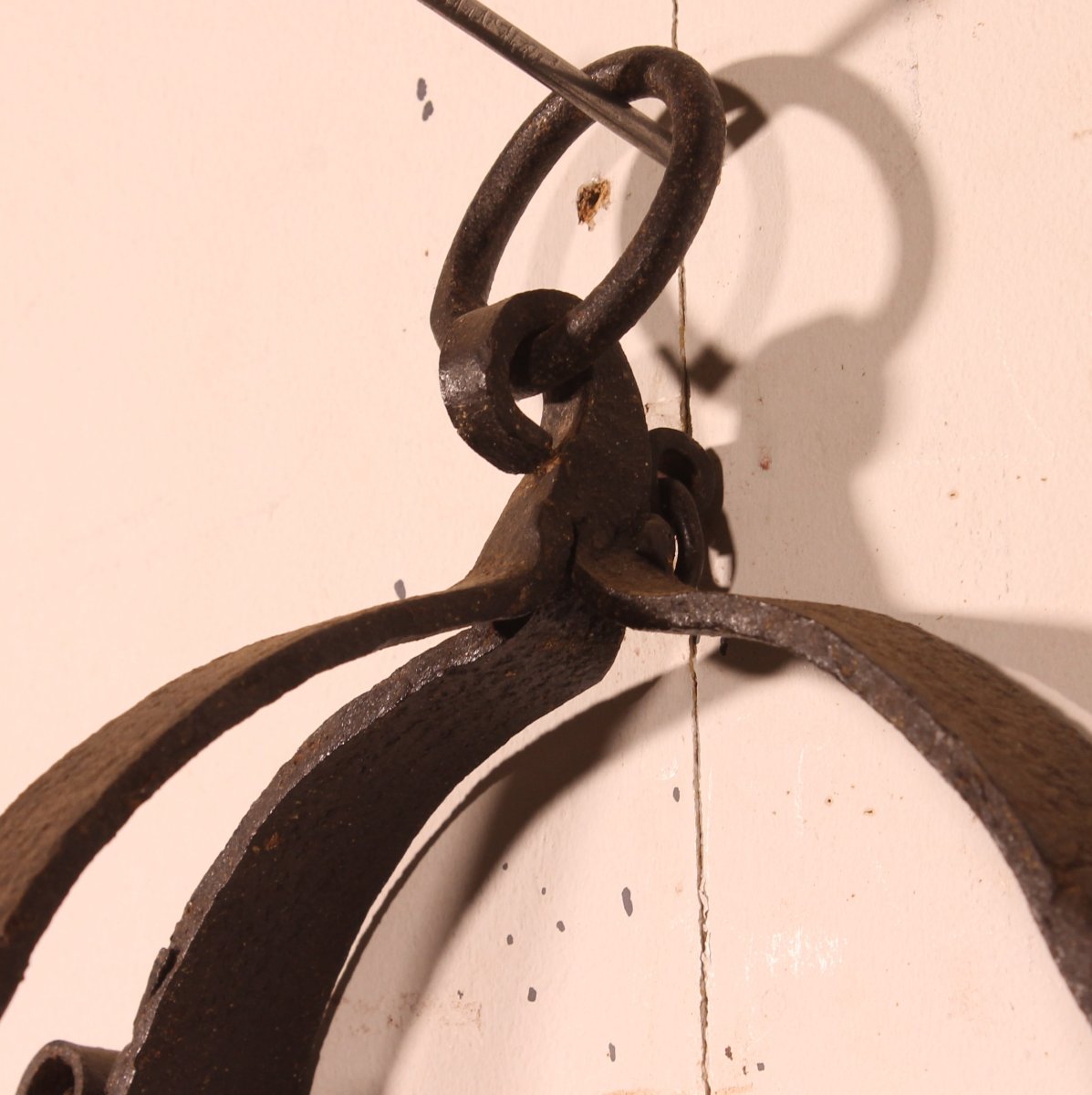 Pair Of Medieval-style Wrought-iron Sconces-photo-3