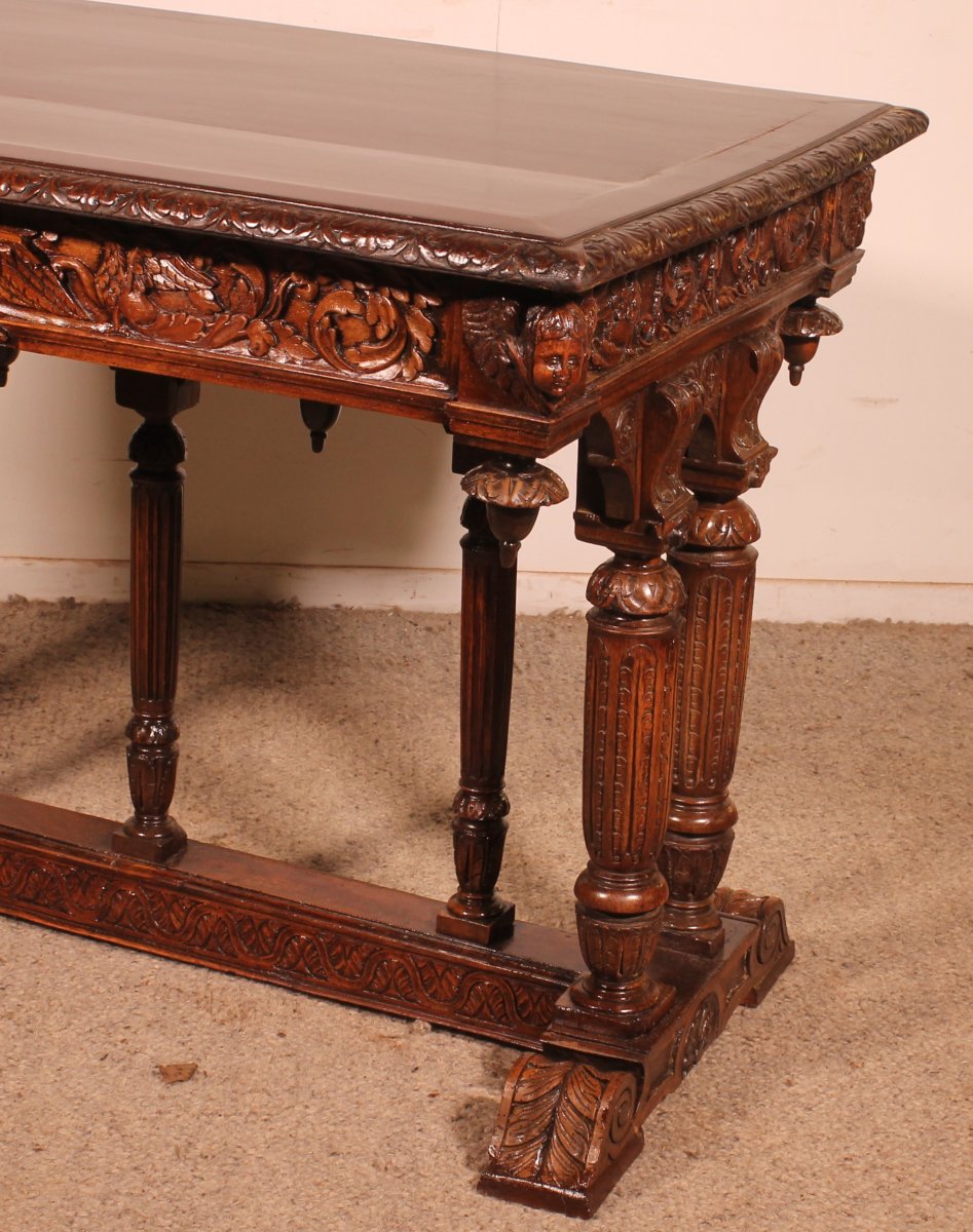 Renaissance Walnut Center Table-photo-2