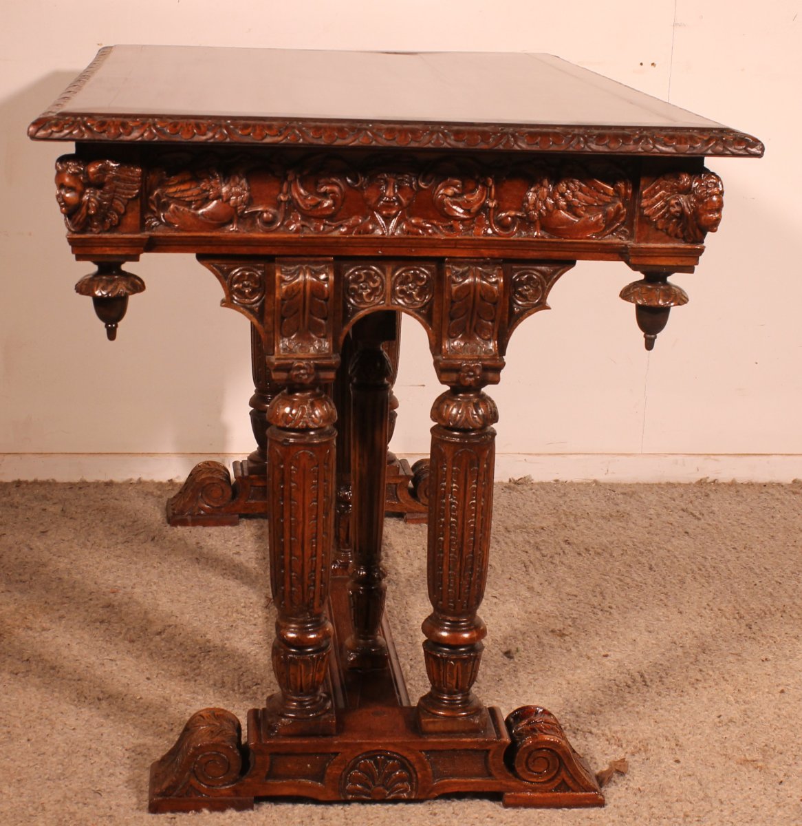 Renaissance Walnut Center Table-photo-1