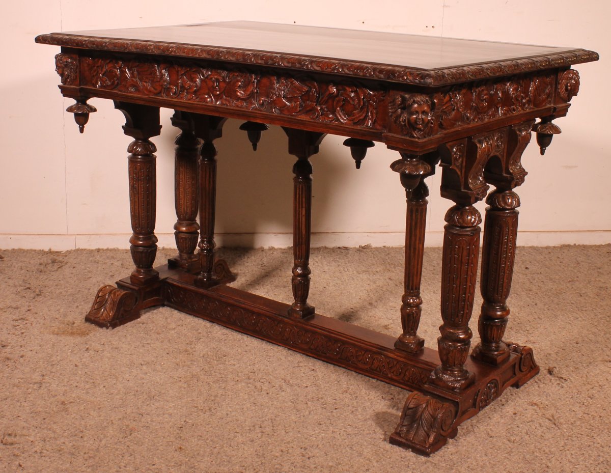 Renaissance Walnut Center Table-photo-2