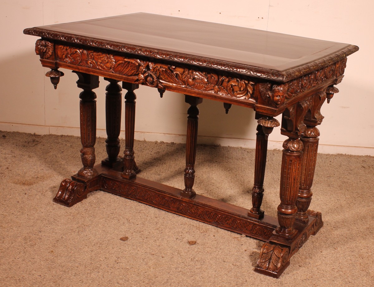 Renaissance Walnut Center Table
