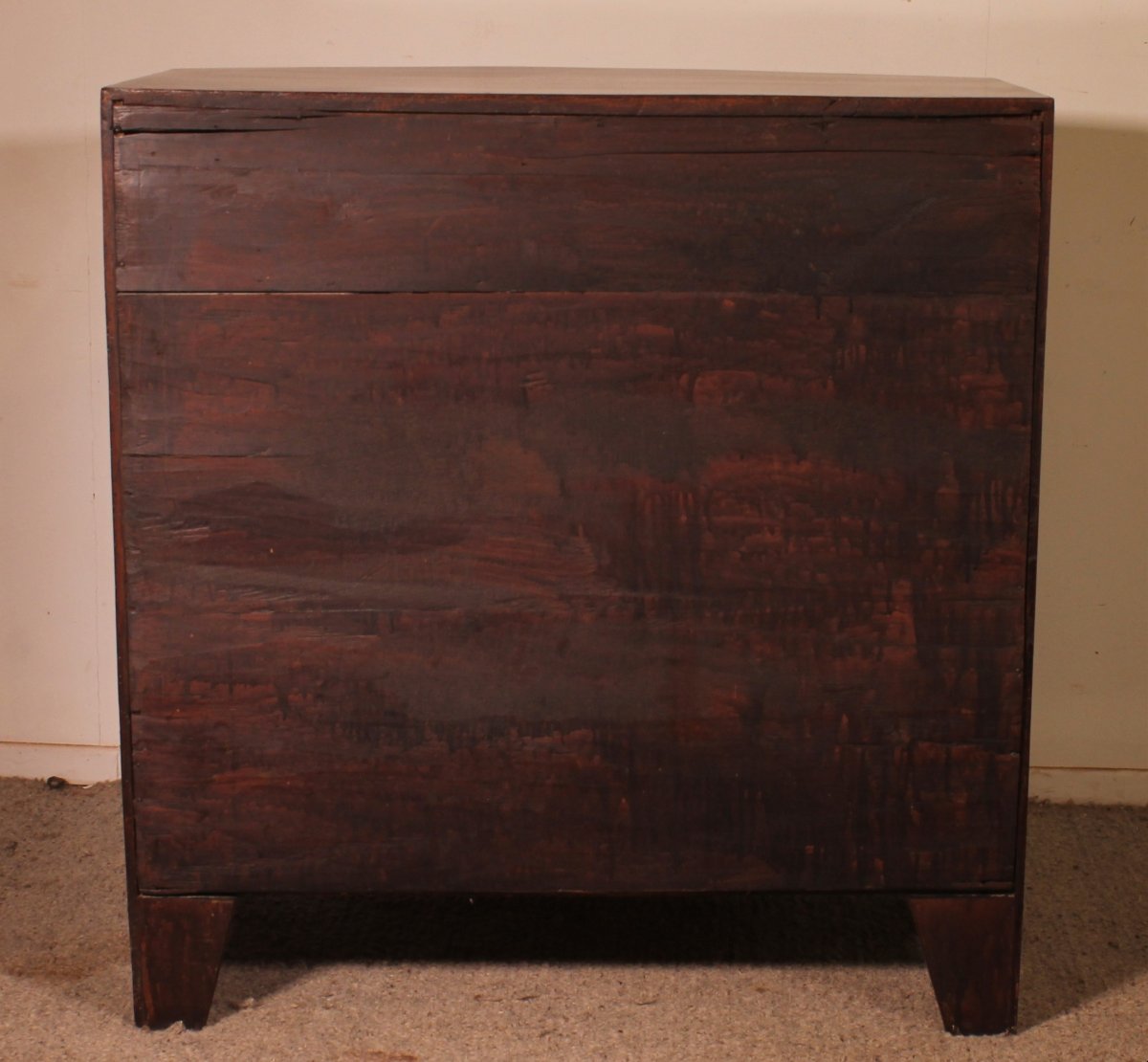 commode bombée d'époque regency circa 1800 avec incrustations-photo-6