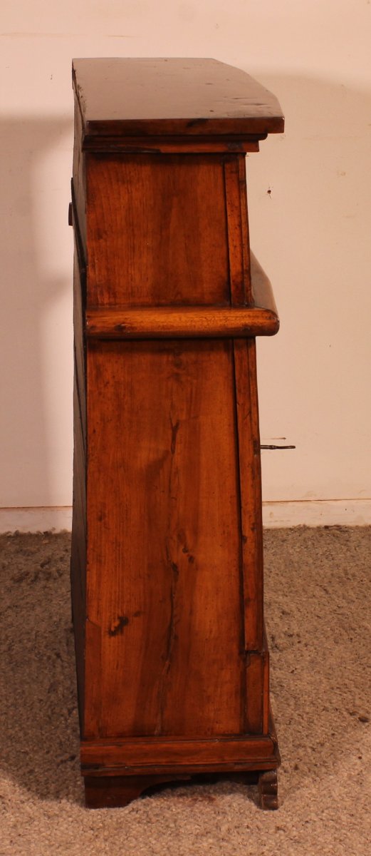 Exceptional Italian Renaissance Oratory In Blond Walnut And Inlays - 16° Century-photo-5