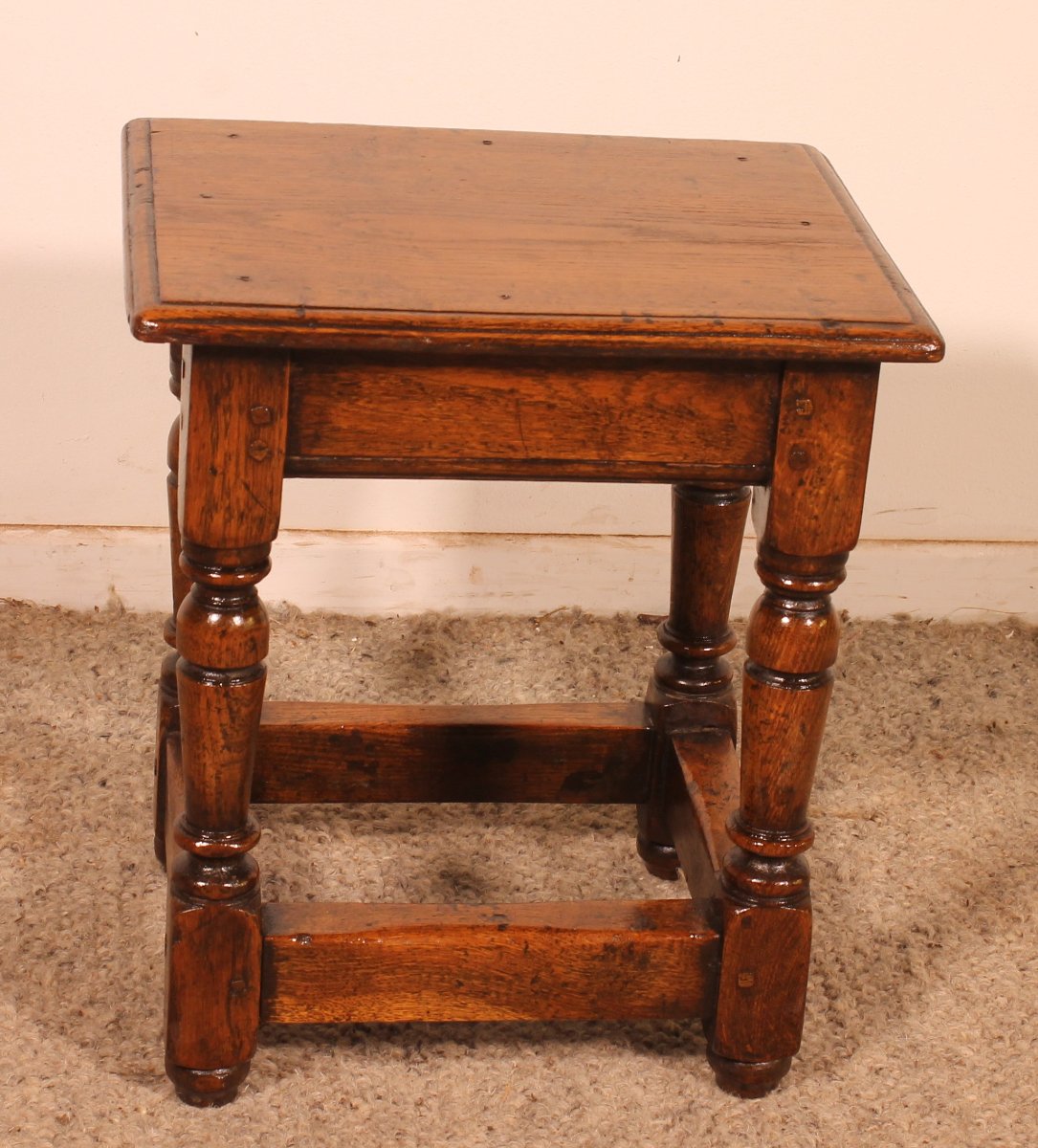 tabouret en chêne -19° siècle-photo-4