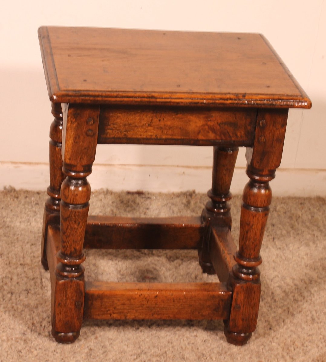 tabouret en chêne -19° siècle-photo-3