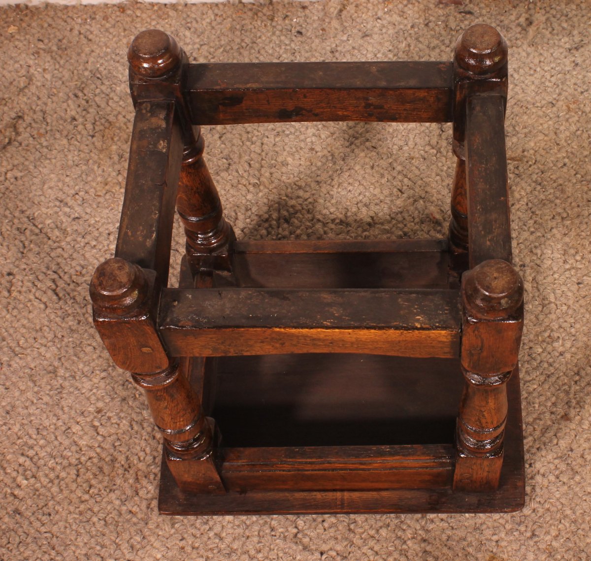 tabouret en chêne -19° siècle-photo-6