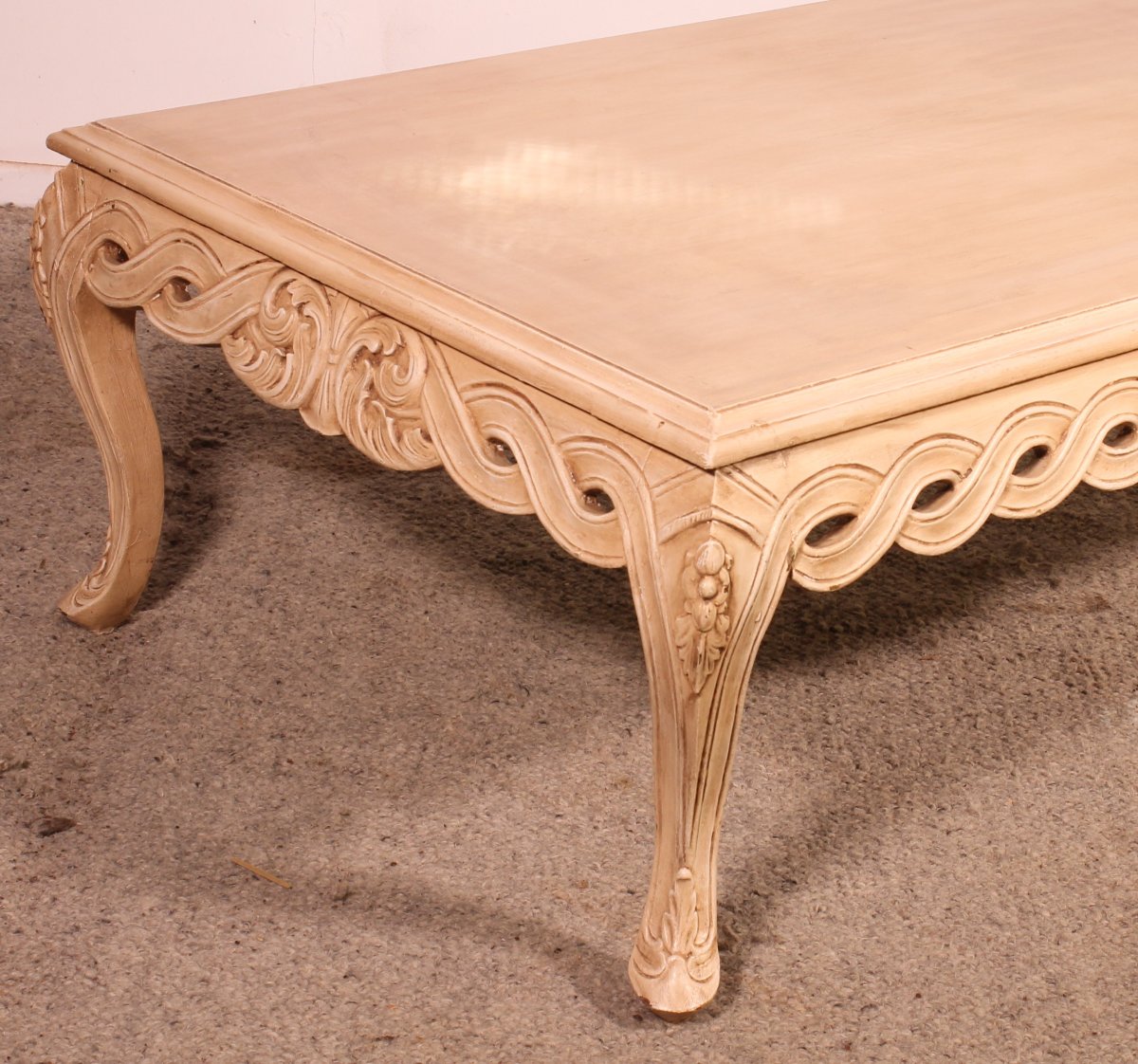 table basse en bois polychrome-photo-2