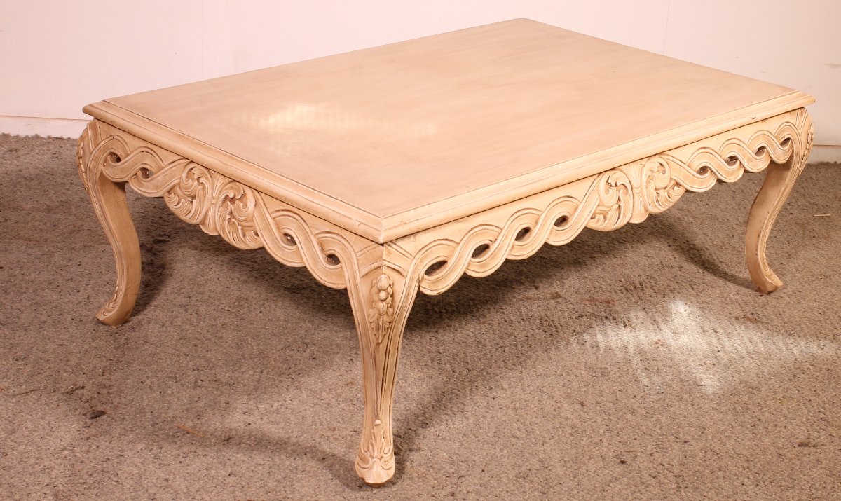 table basse en bois polychrome-photo-4