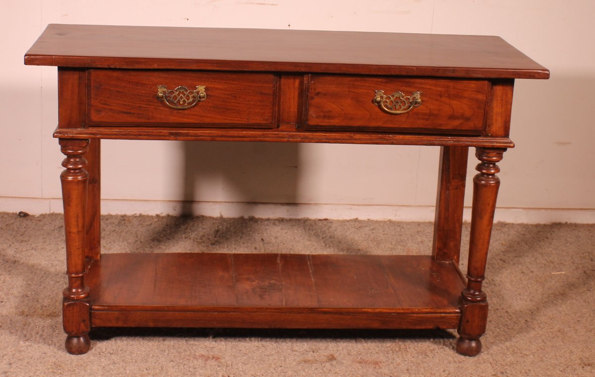 desserte ou console anglaise du 19° siècle-photo-2
