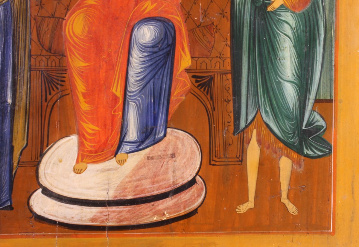 19th-century Russian Orthodox Icon – The Deesis-photo-4
