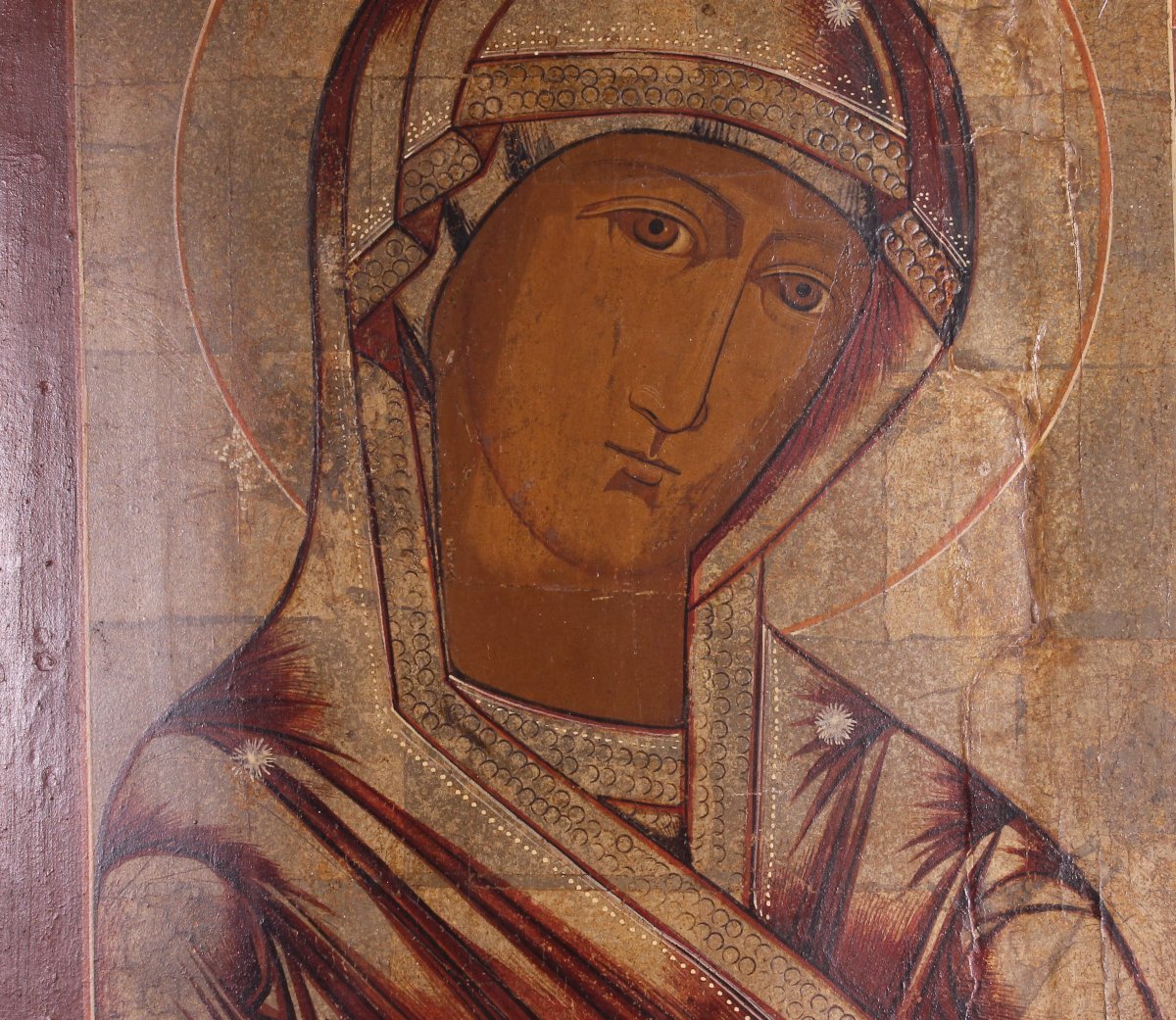 19th-century Russian Orthodox Icon Depicting The Virgin Mary-photo-4