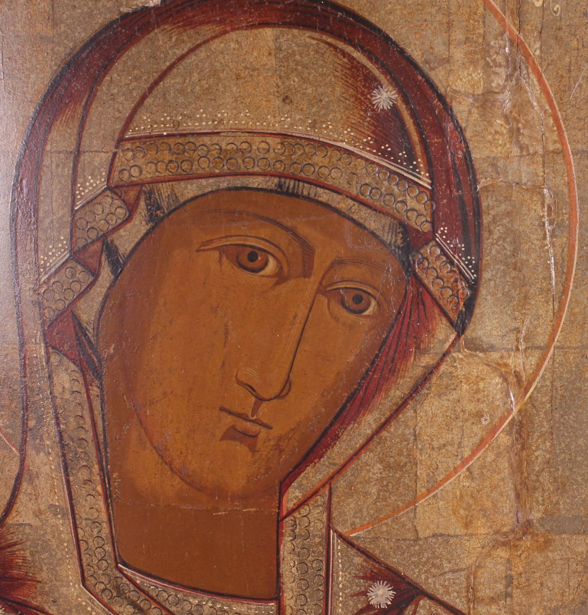 19th-century Russian Orthodox Icon Depicting The Virgin Mary-photo-4