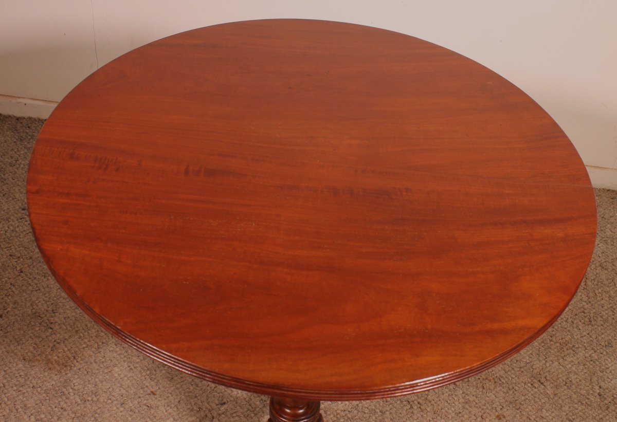 Mahogany Tripod Table—19th Century-photo-4