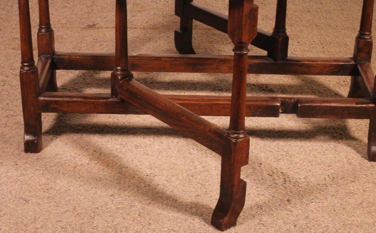 18th-century Oak Gateleg Table-photo-4