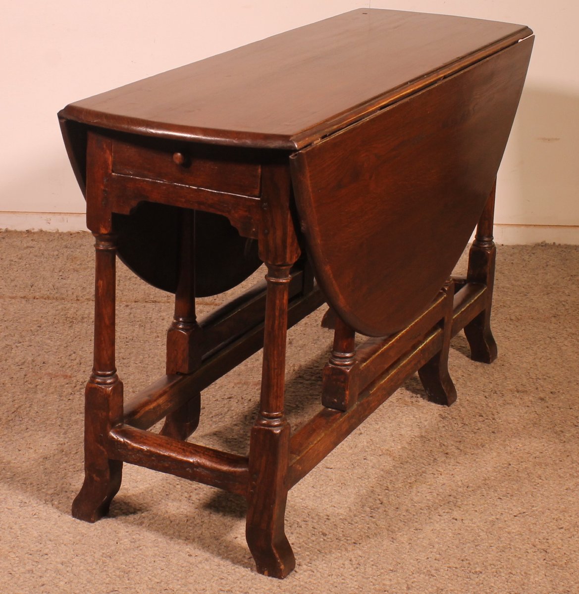18th-century Oak Gateleg Table-photo-6