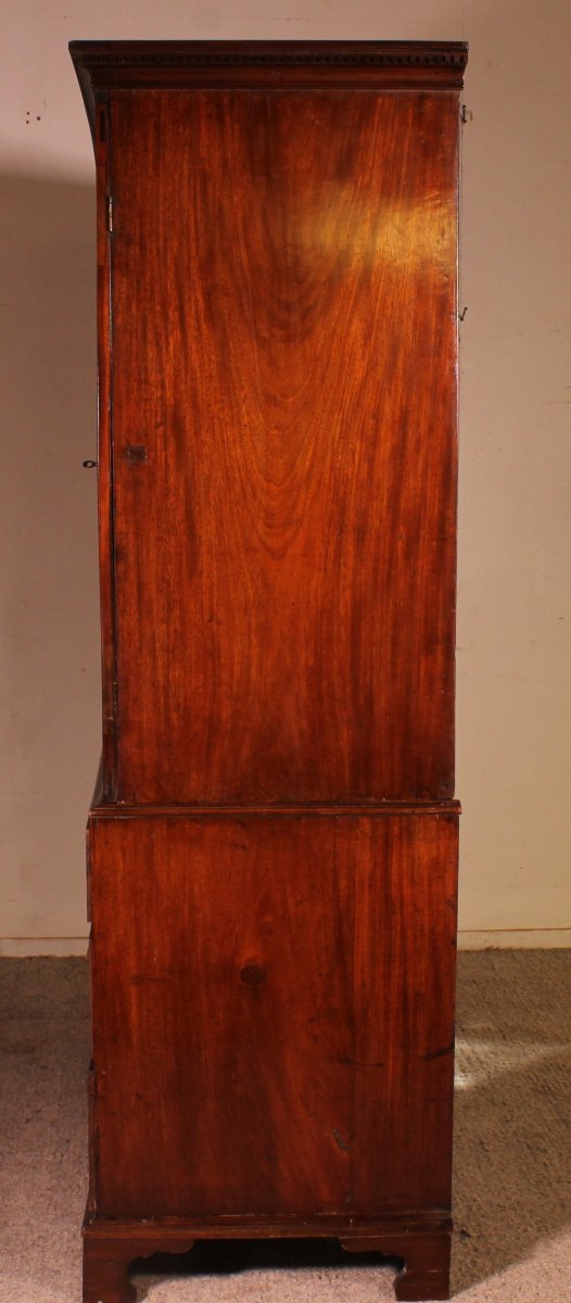 linen press en acajou du 18° siècle-photo-4