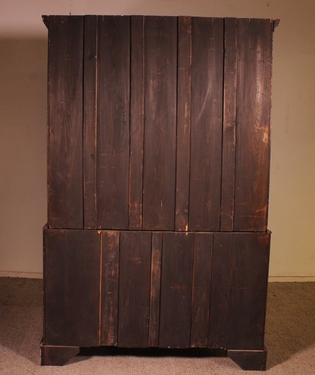 linen press en acajou du 18° siècle-photo-5