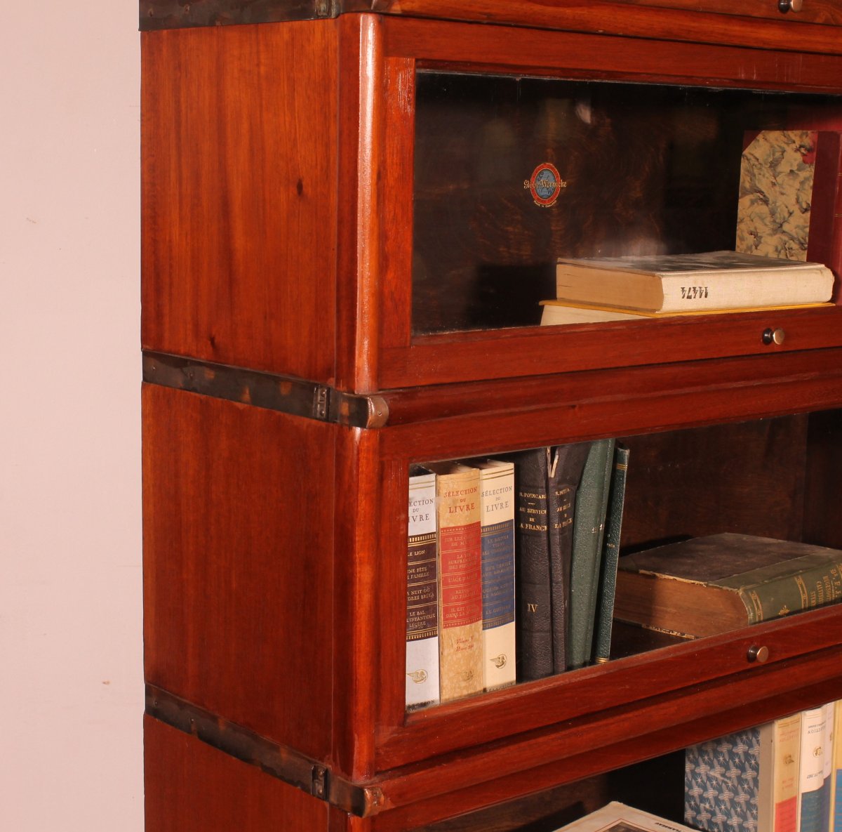 Globe Wernicke Mahogany Bookcase Of  6 Elements With A Drawer-photo-1