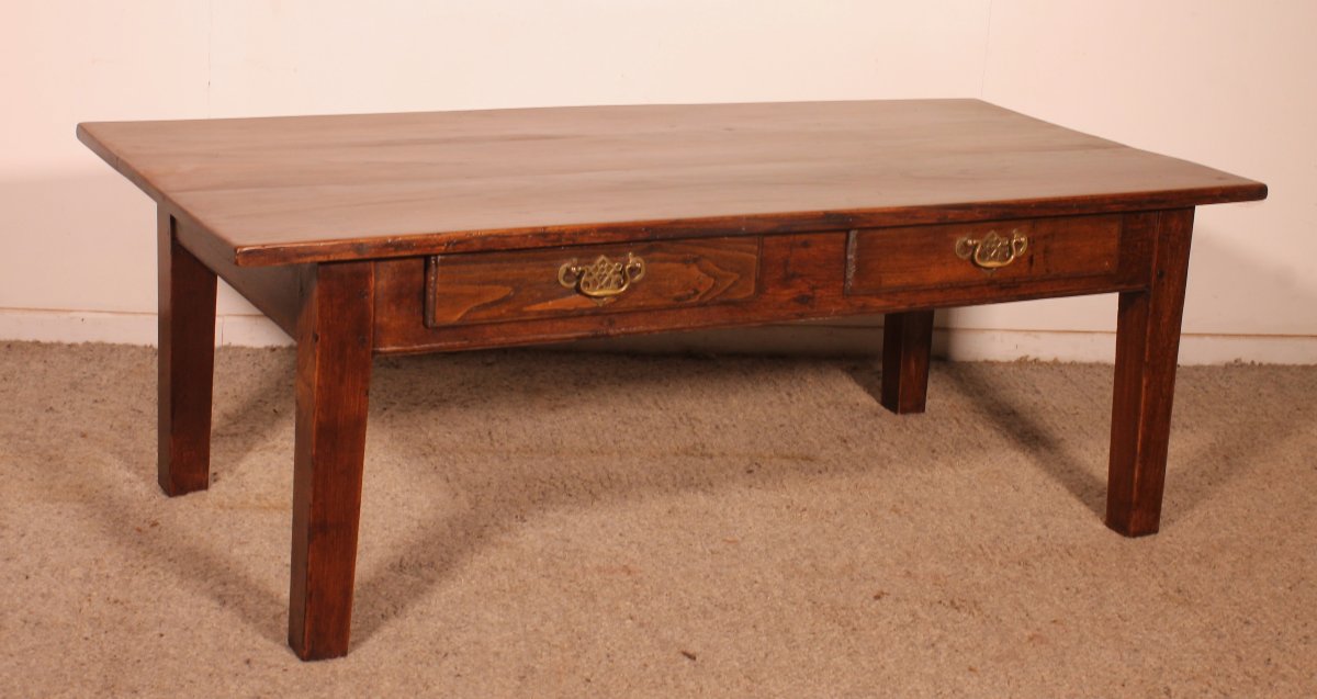 Table Basse française En châtaignier-19° siècle