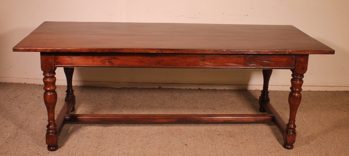 Louis XIII-style Dining Table—19th Century—netherlands-photo-3