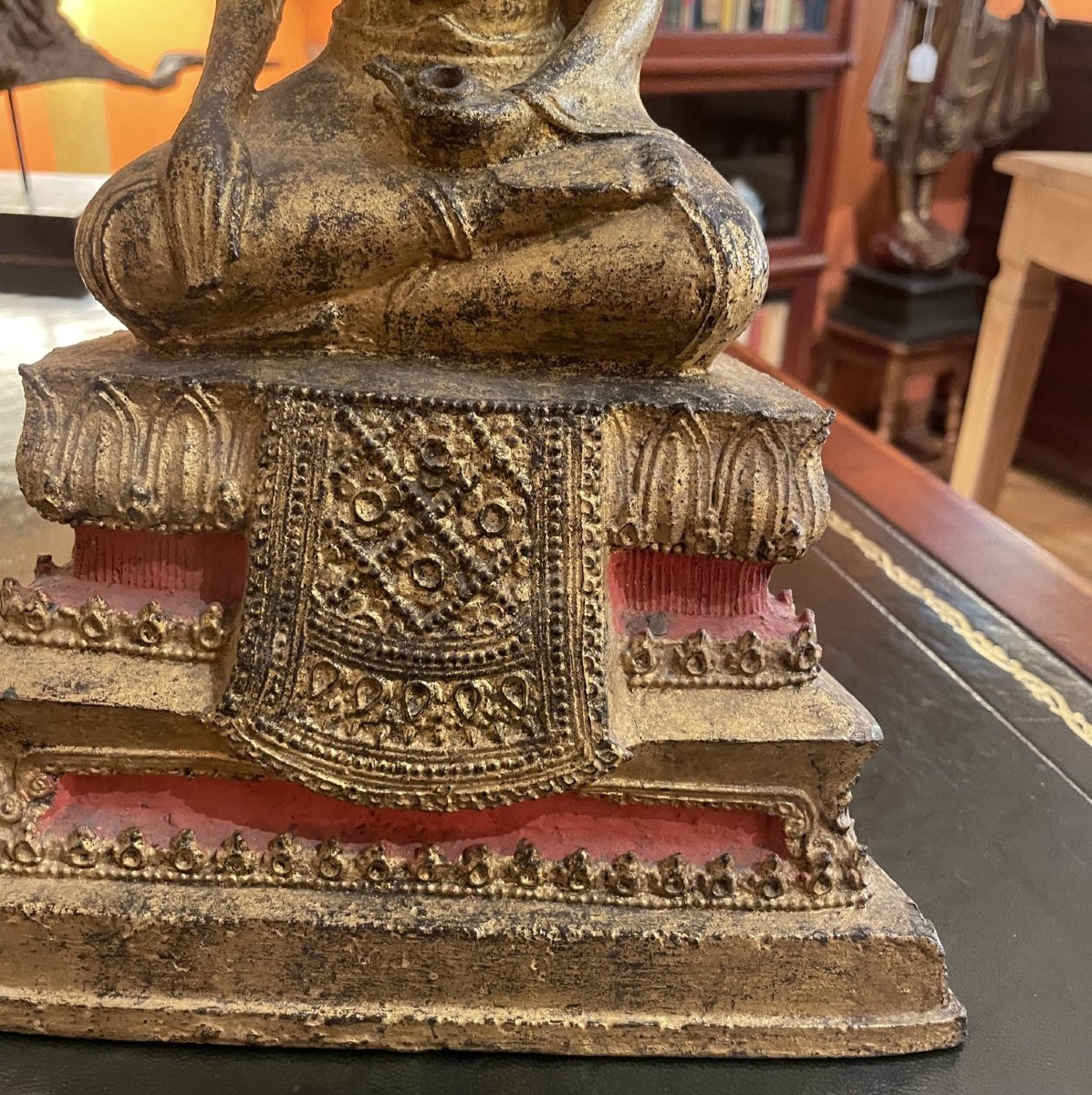 Gilded Bronze Buddha, Kingdom Of Siam—19th Century-photo-1