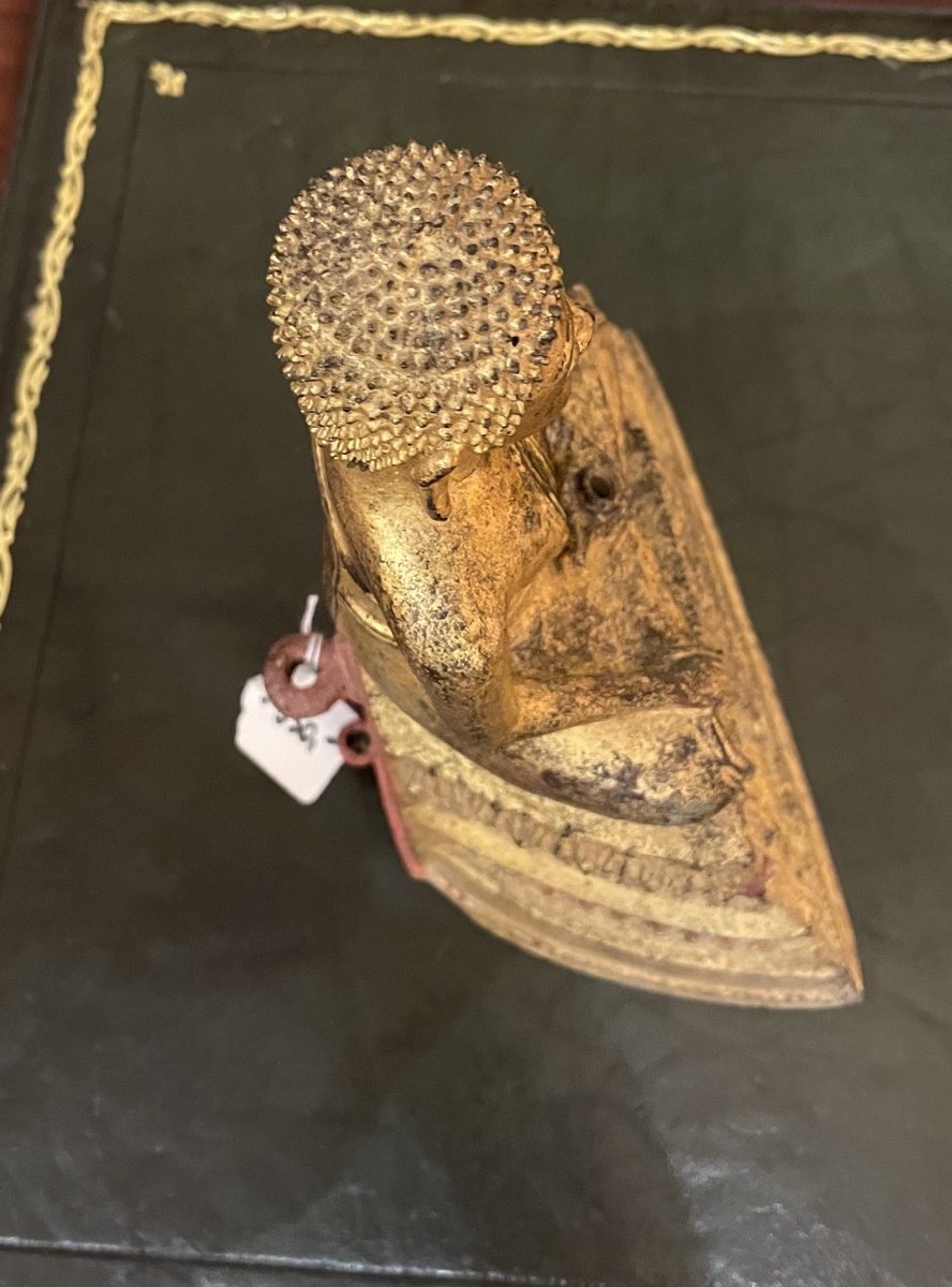 Gilded Bronze Buddha, Kingdom Of Siam—19th Century-photo-7