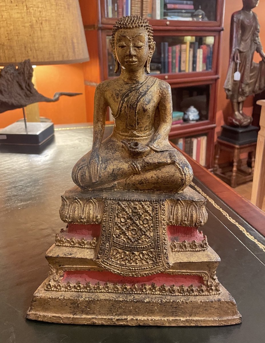 Gilded Bronze Buddha, Kingdom Of Siam—19th Century