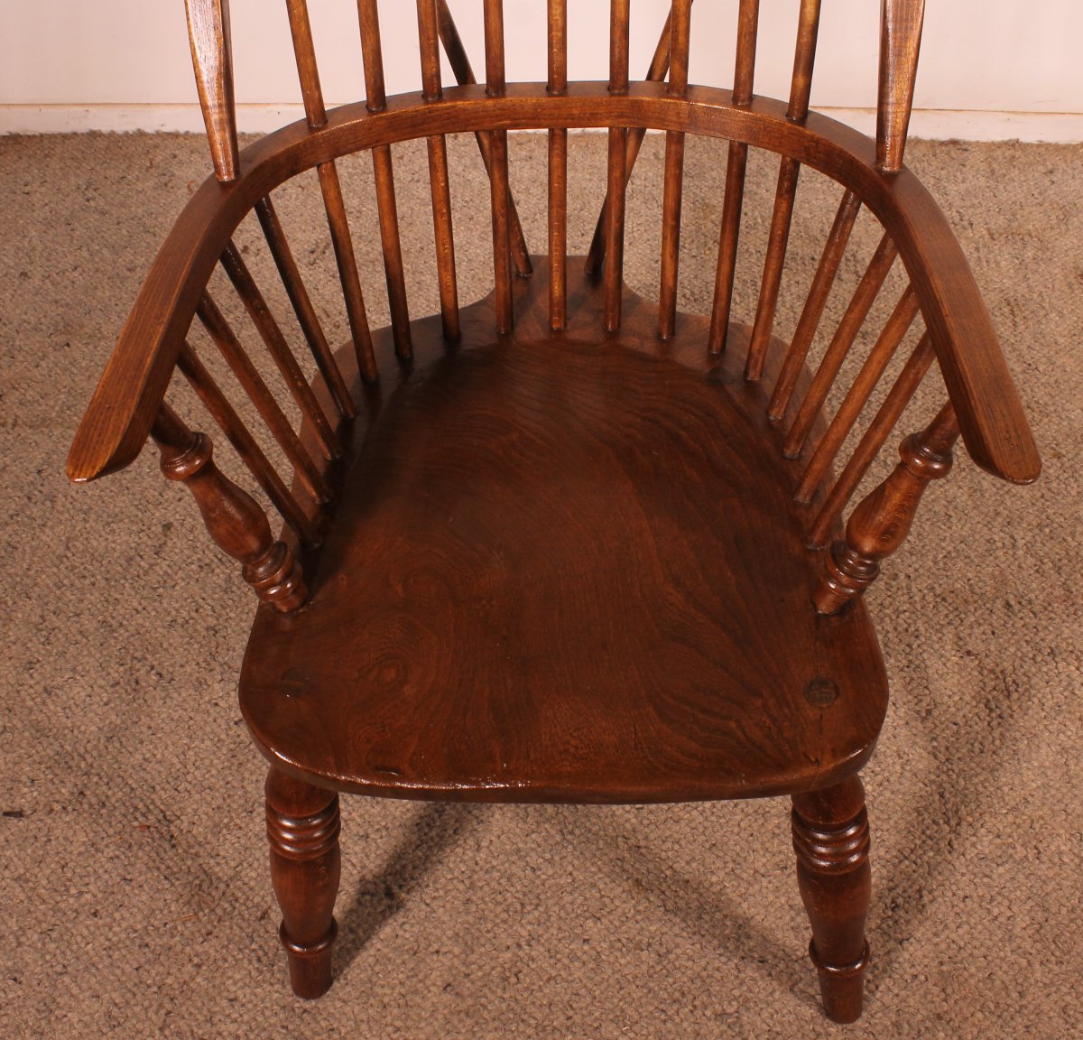 Set Of 5 Chairs And 2 Windsor Armchairs—19th Century-photo-1