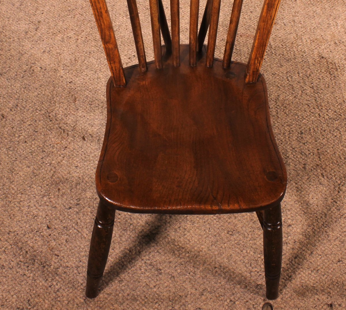 Set Of 5 Chairs And 2 Windsor Armchairs—19th Century-photo-3