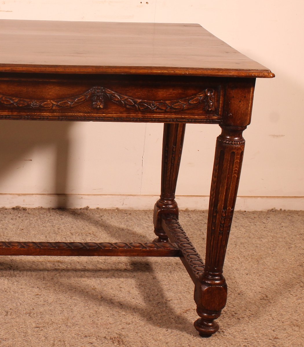 Louis XVI Period Oak Desk Or Table—18th Century-photo-2