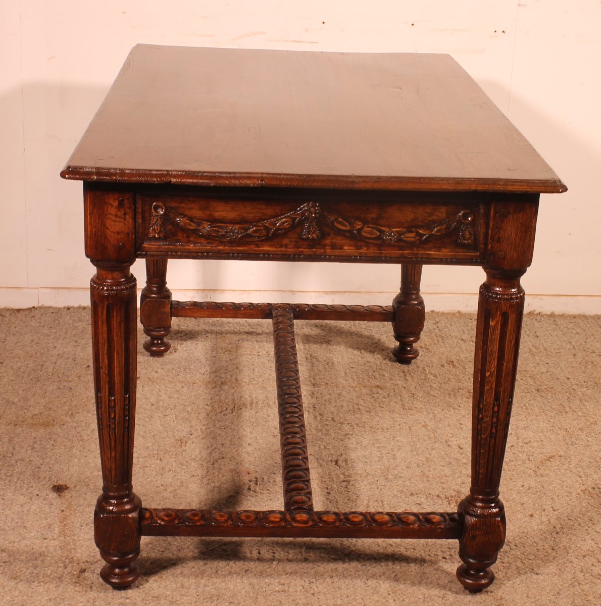 Louis XVI Period Oak Desk Or Table—18th Century-photo-3