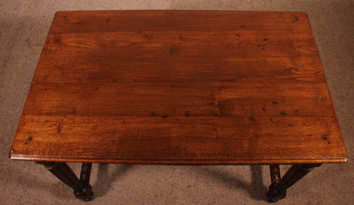 Louis XVI Period Oak Desk Or Table—18th Century-photo-8