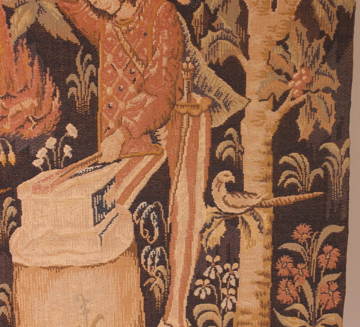 tapisserie représentant la pesée et l'art de forger-photo-6