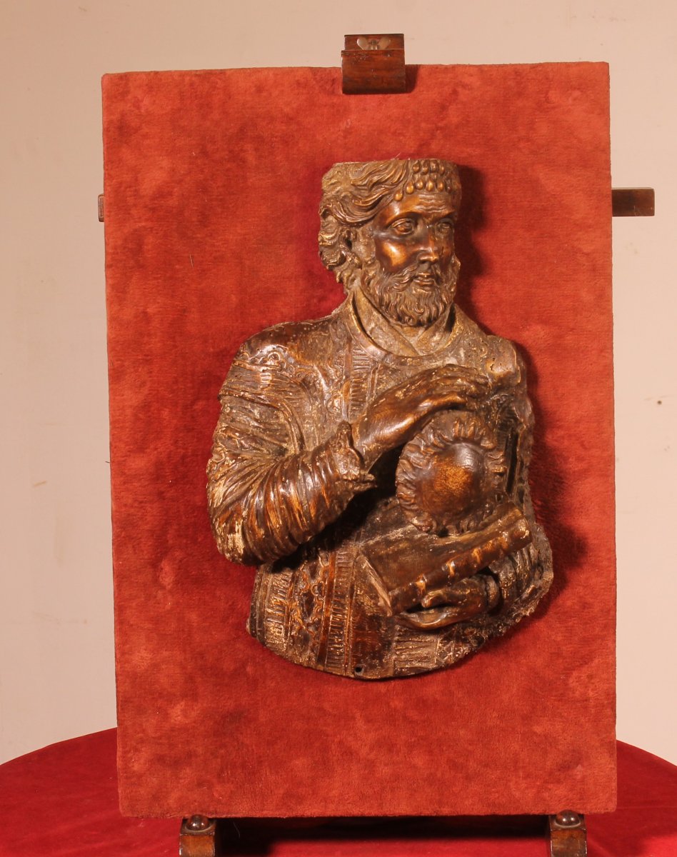 Renaissance Period Saint Bartholomew In Walnut, Circa 1600