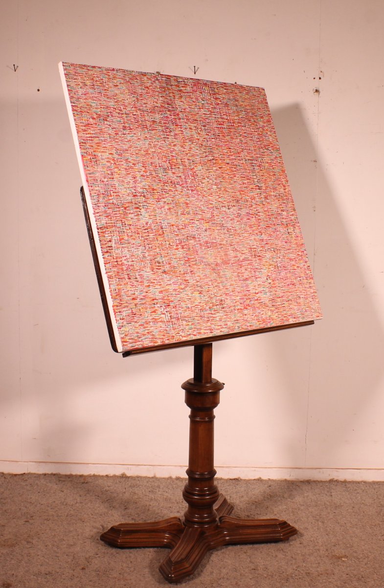 Table à Dessin à Transformations en noyer -19° siècle